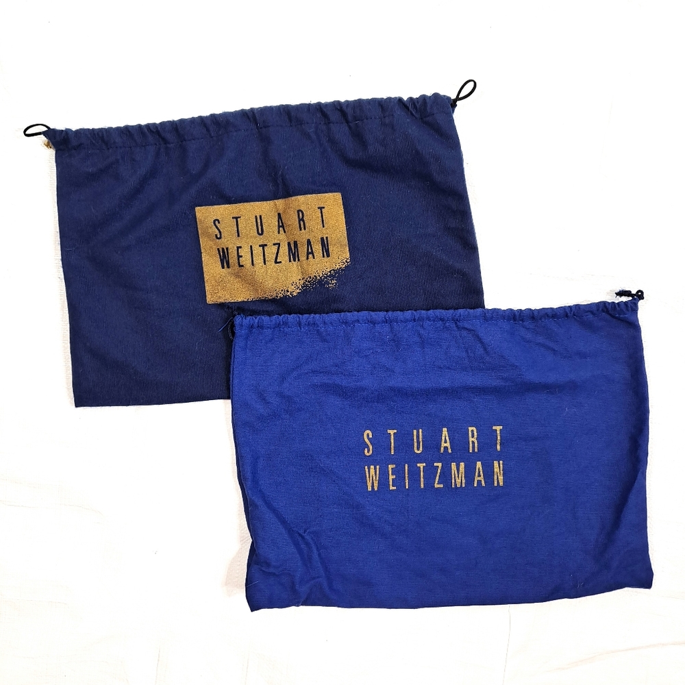 Stuart Weitzman 2 Dust Cover Drawstring Pouch Bag